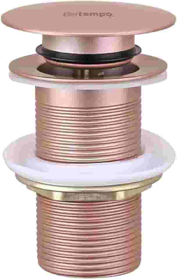 Válvula Click 1 1/4" Ralo Para Cuba Pia Banheiro Aço Inox 201 Prestige Beltempo (Rose Gold)