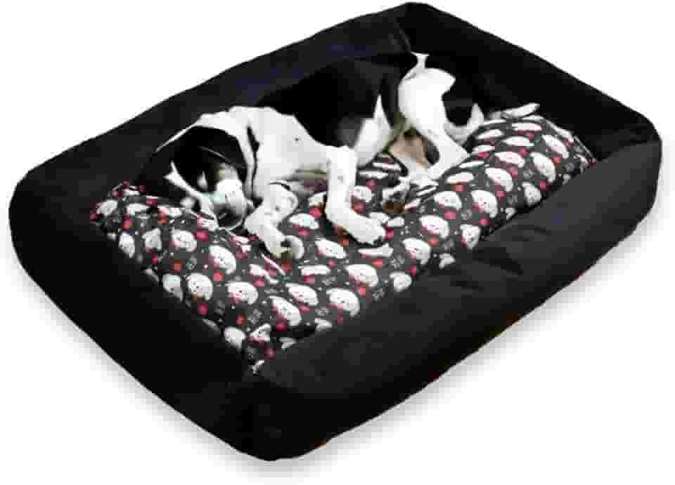 Cama Para Cachorro Grande 100x87cm Impermeável 100% Lavável Confortável (cinza)