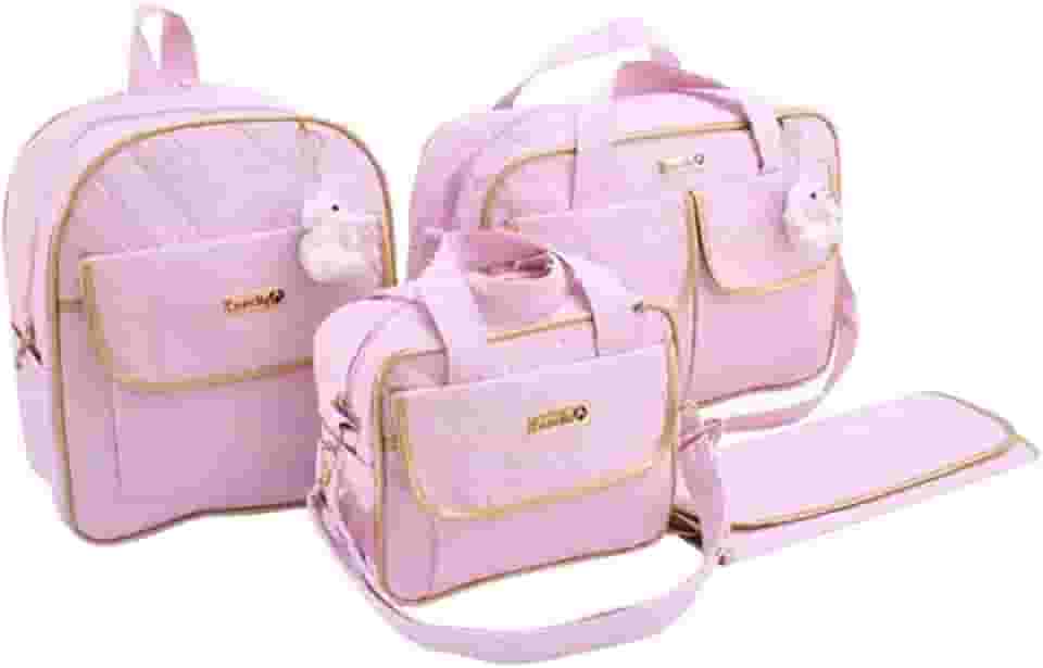 Kit Bolsa Maternidade com Mochila Menino/Menina (Rosa)