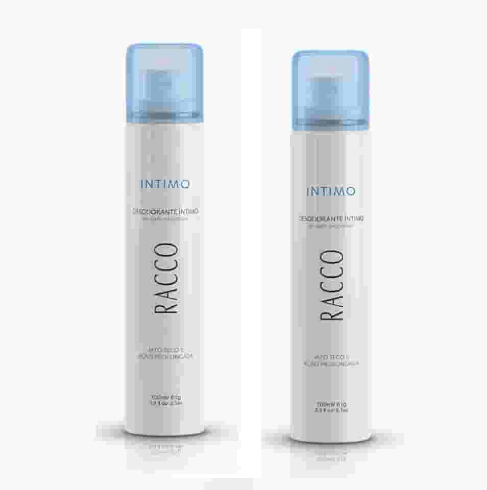Desodorante Íntimo Feminino Jato Seco Racco Kit C/2