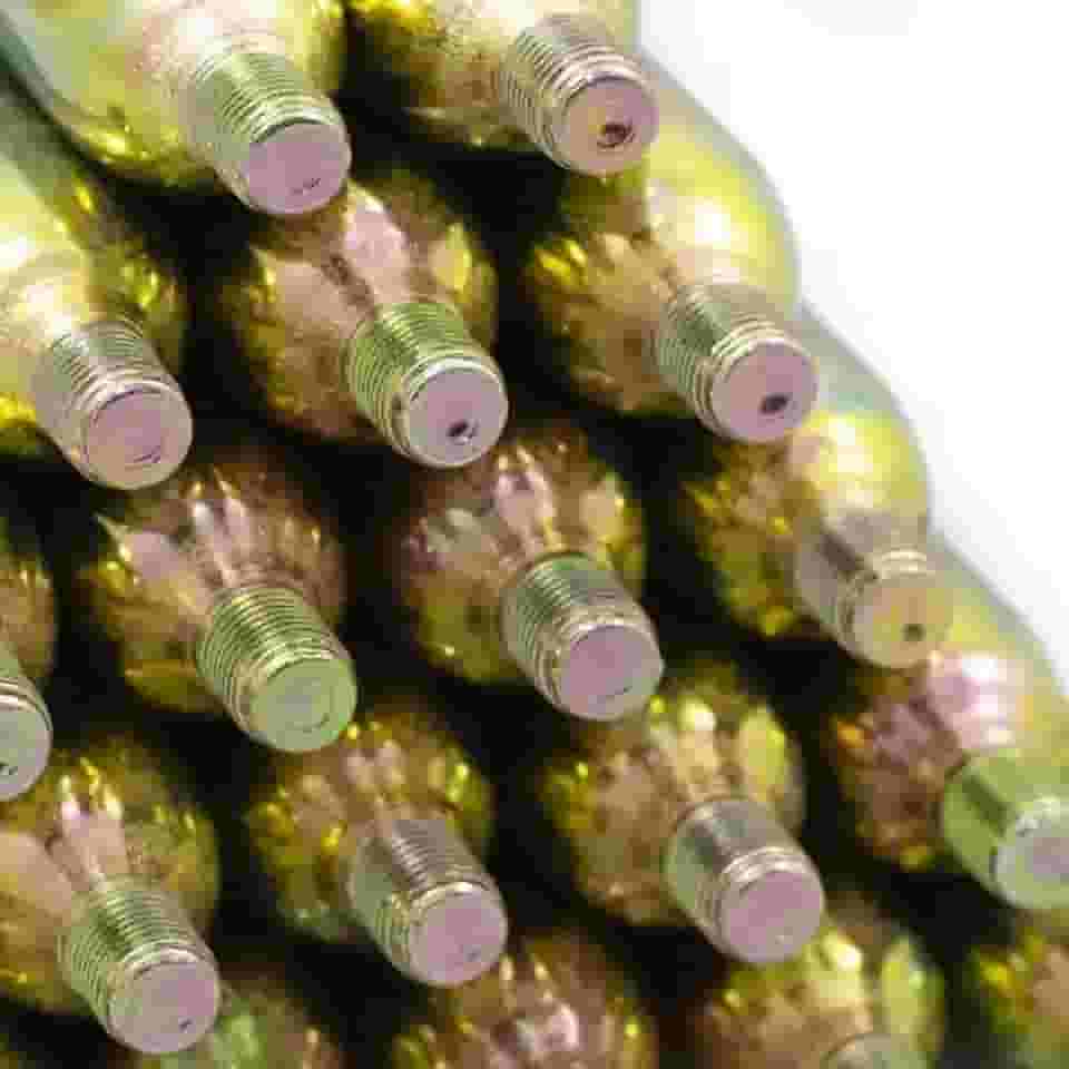 AVB Cilindros de CO2 Descartáveis, 16g, 20 Unidades, Rosqueáveis