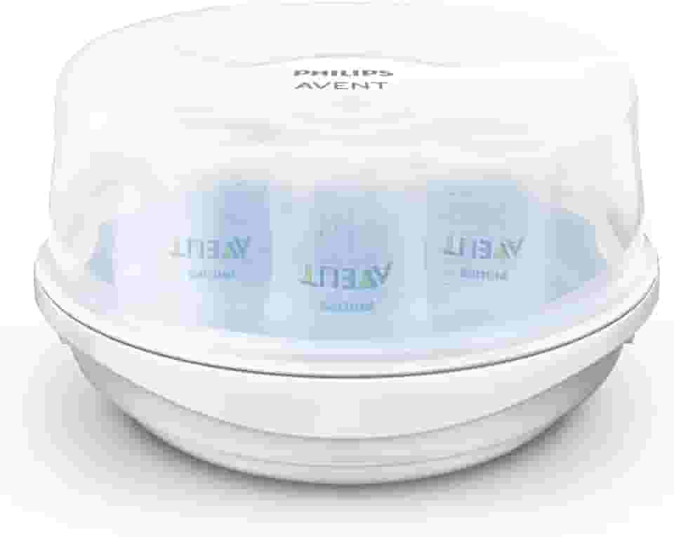 Esterilizador De Microondas para Mamadeiras Bicos e Chupetas Philips Avent Azul/Branco