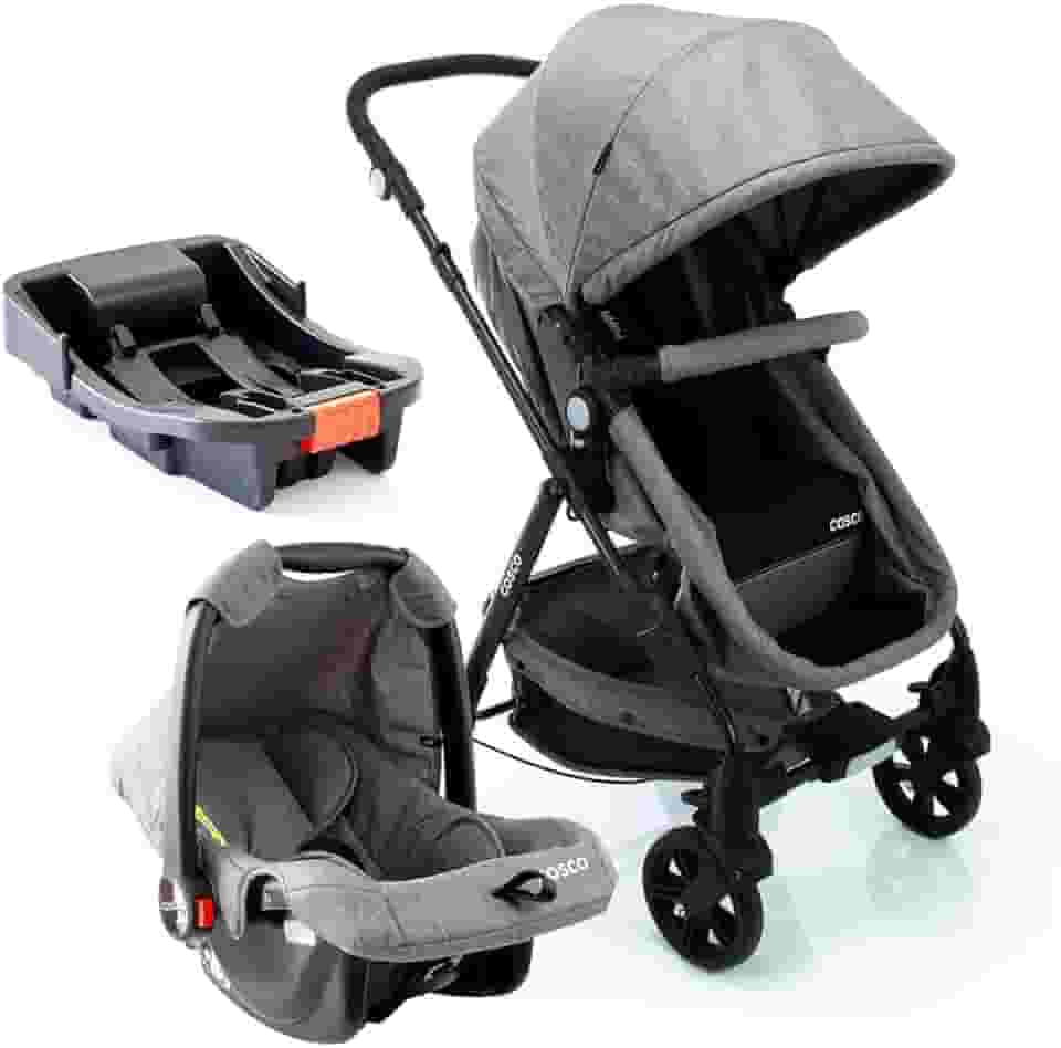Cosco Kids, Travel System Poppy Trio, Cinza Mescla