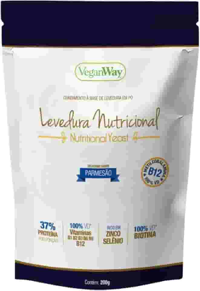 Levedura Nutricional Em Pó - Nutritional Yeast - Sabor Parmesão - 200 Gr - 40 Porções - VeganWay