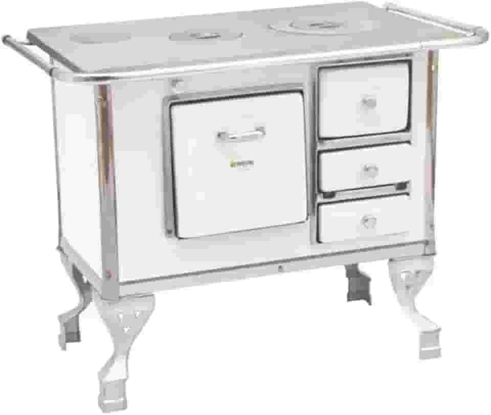 Fogão A Lenha Maestro Nº1 Saida a Esquerda Branco