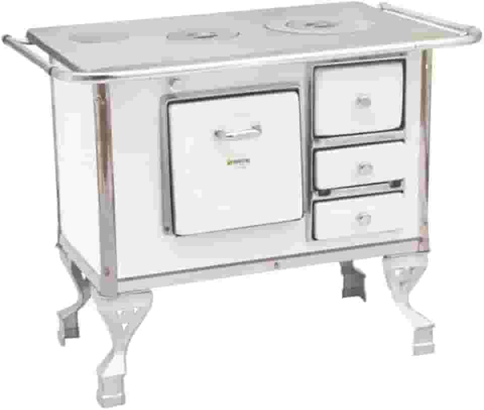 Fogão A Lenha Maestro Nº1 Saida a Esquerda Branco