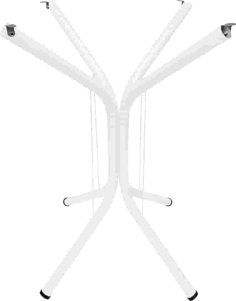 Pé Base Isa 75cm Mesa Cozinha Jantar Madeira Granito Marmore Quadrado ou Redondo (Branco)