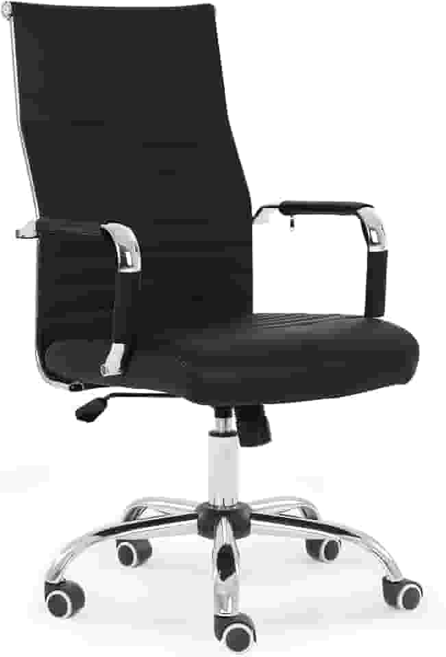 Cadeira de Escritório Moob Chicago Presidente Giratória Com Encosto Prolongado e Função Relax Preta