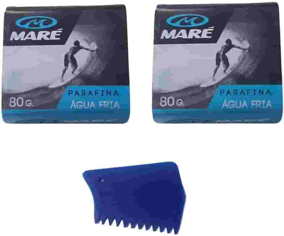Parafina Surf Maré + 1 Raspador Combo 2 Parafina Prancha de Surf Mare + 1 Raspador