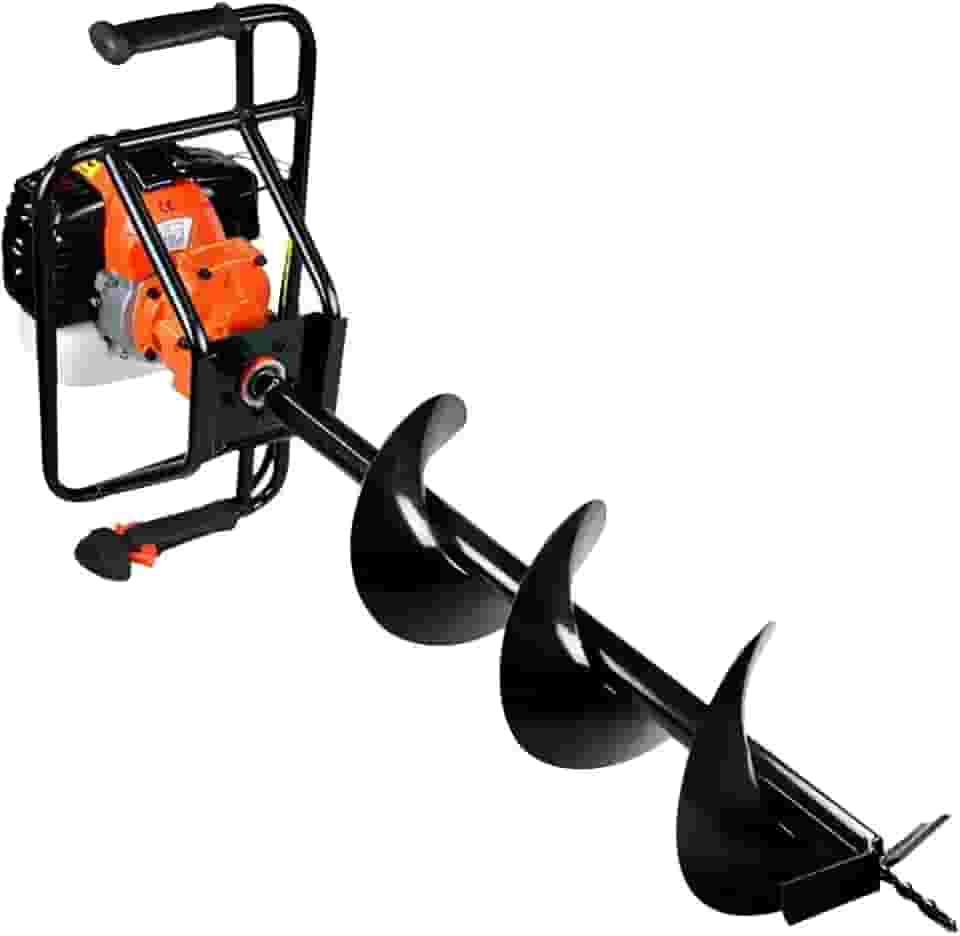 Vulcan Perfurador de Solo com Broca 80x20mm 2.5 Hp Vps520 A Gás Aço inoxidável Laranja com Broca