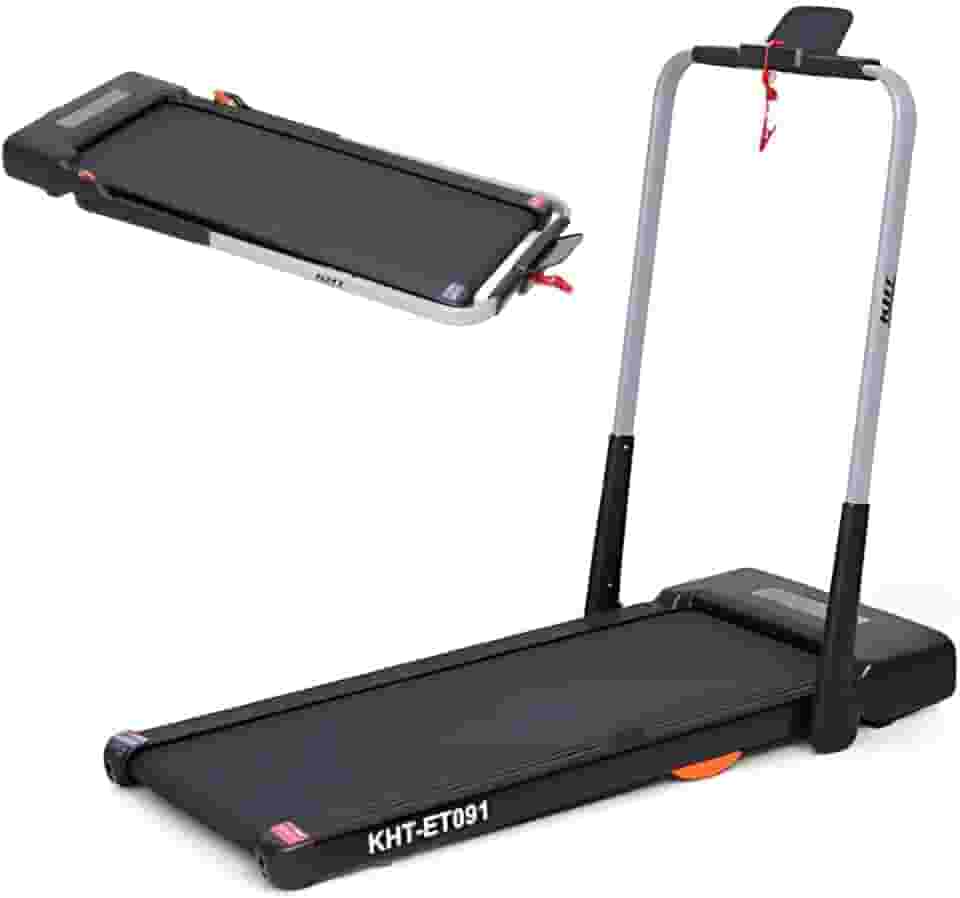 Esteira Elétrica KHT Compacta Dobrável Silenciosa com Velocidade Até 12km/h e Suporte 100kg para Uso Residencial - 110V