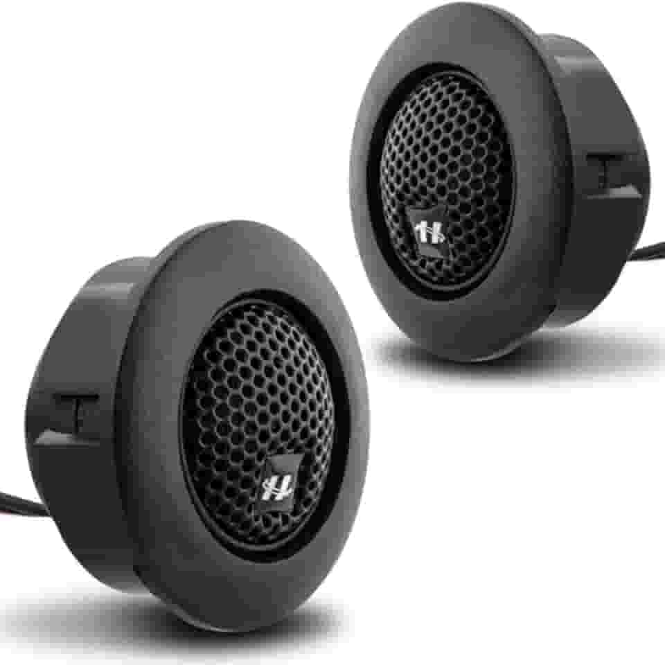 Mini Tweeter Hurricane TWP Neo 80W RMS 4 Ohms Preto Crossover Embutido Par