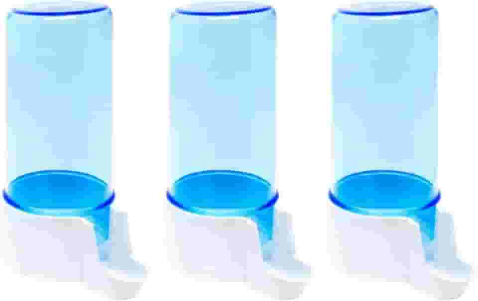 3 Bebedouro Automático Malha Larga 200ml Para Aves e Calopsitas