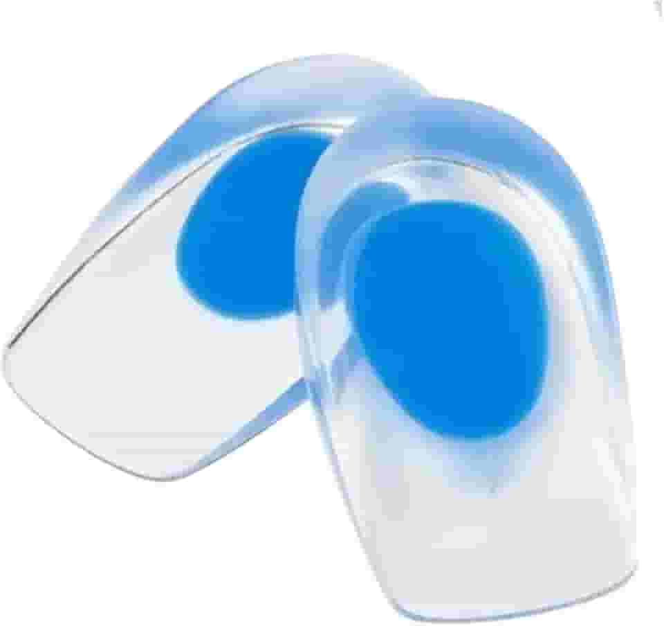 Palmilhas Ortopédicas, Calcanheira de Silicone Gel - Palmilha de Gel Anti Impacto para Esporão, Fascite Plantar e Dor no Calcanhar Tamanho Único, Azul