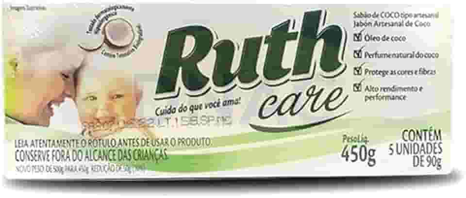 Sabão De Coco Em Barra 5x90g Para Roupas Louças Cabelo - Ruth