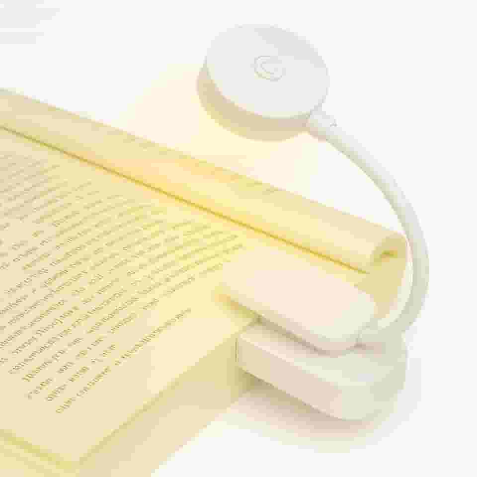 Luz de Leitura Para Livro LED Luminária de Livros - Quente Neutra Fria - Nível de Iluminação Ajustável - Ideal para Estudar ou Ler a Noite