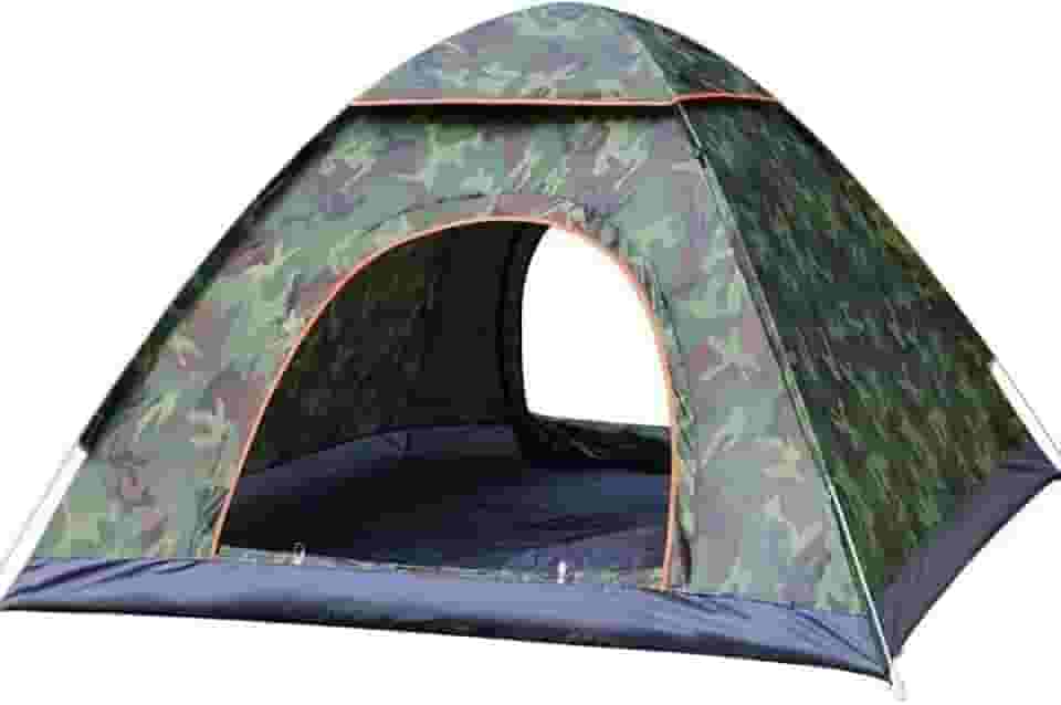 Barraca de Camping Iglu Camuflada Impermeável 3 Pessoas com Mosquiteiro Portátil Leve com Bolsa
