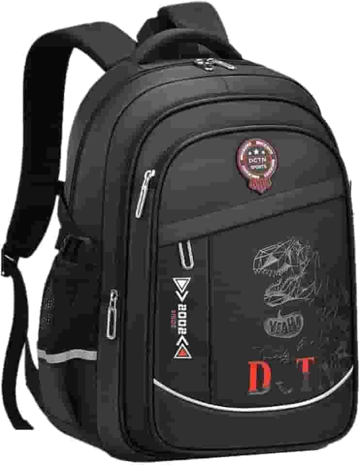 Mochila Escolar Masculina LukeSports Grande Reforçada Dino – 45cm – Impermeável e Organizada