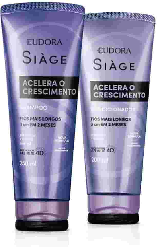 Eudora Kit Siàge Acelera o Crescimento: Shampoo 250ml + Condicionador 200ml