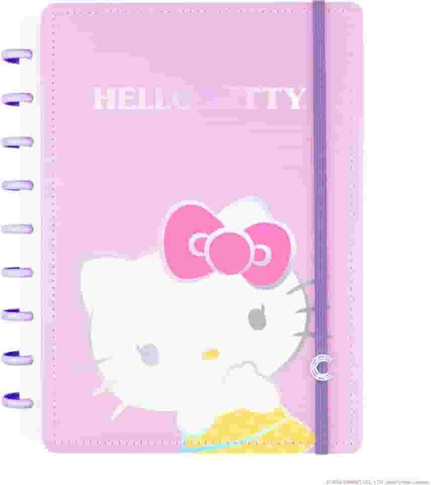 Caderno Inteligente, Médio, Hello Kitty, 172x231 mm, 80 Folhas decoradas
