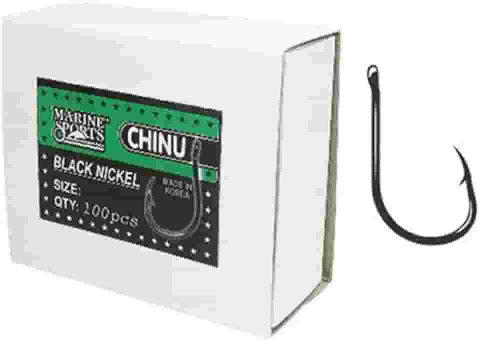 Anzol Chinu Nº5 Black Nickel 100Pçs - Marine Sports