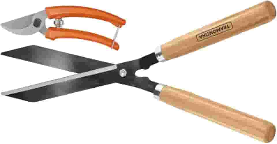 Tramontina Conjunto de Tesoura de Poda e Tesoura para Cerca-Viva/Grama 2 Peças