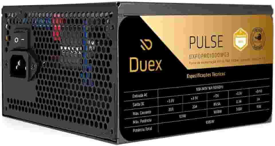 DUEX - Fonte Duex Pulse Pro 1000W Full Modular ATX Gold