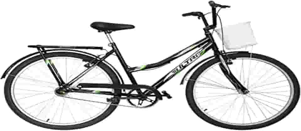 Bicicleta de Passeio Ultra Bikes Esporte Summer Vintage Retrô Aro 26 Reforçada Freio V-Brake Preto