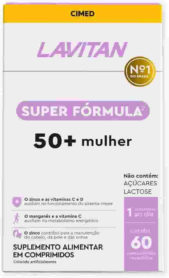 LAVITAN Super Fórmula Vitamina 50+ Mulher 60 comprimidos