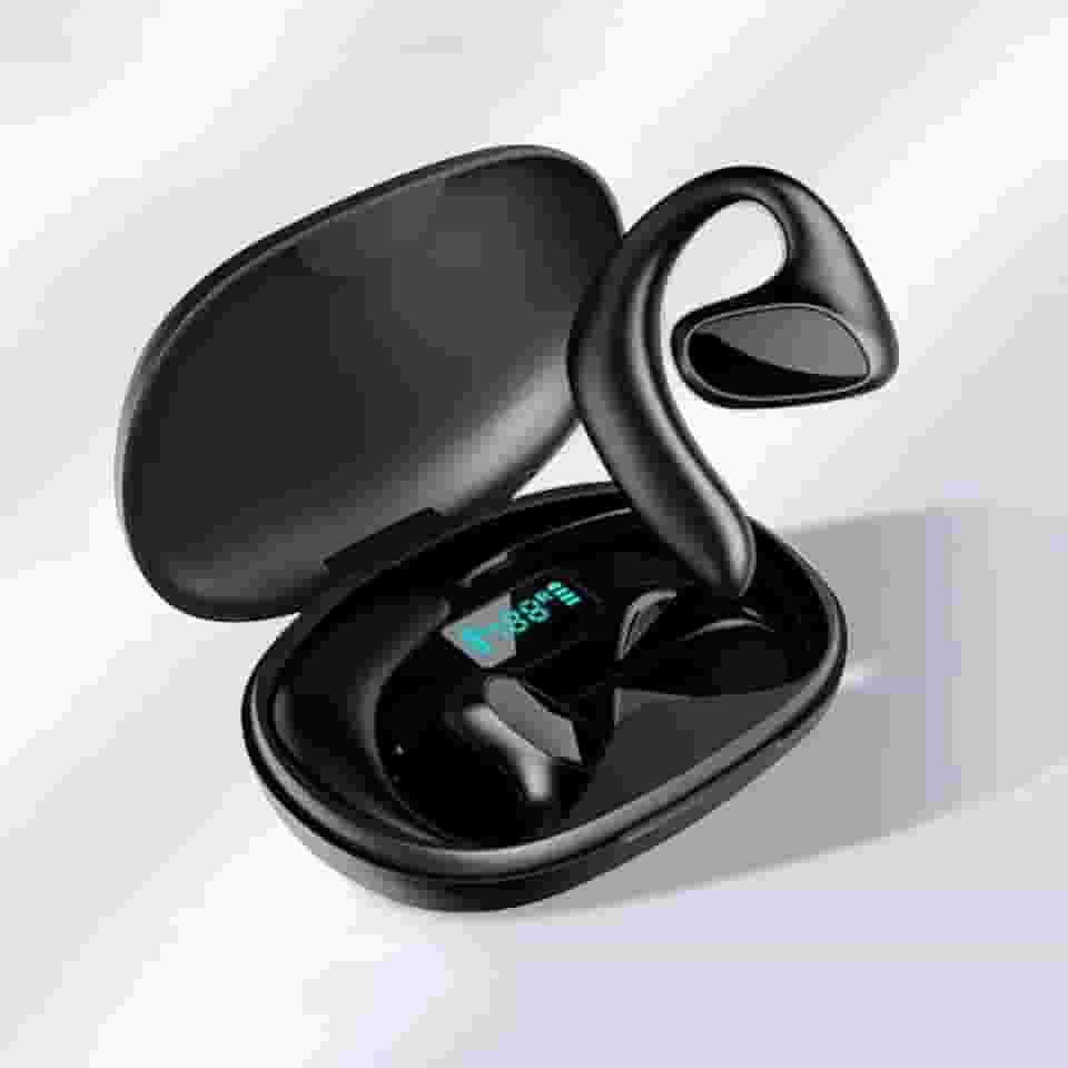 Fones de ouvido para tradutor de idiomas bidirecionais, tradução em tempo real, 144 idiomas M8, fones de ouvido para tradutor com suporte para chamadas de música, sem fio, dispositivo tradutor (preto)