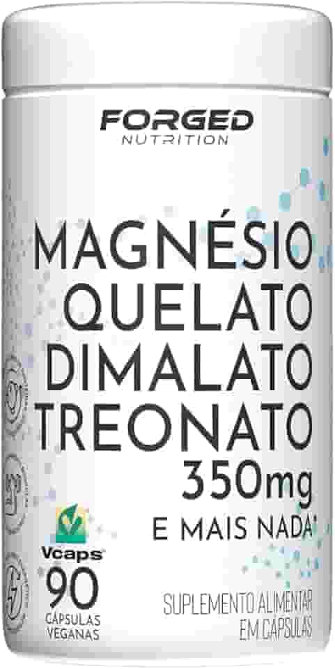 Magnésio Quelato Dimalato Treonato 350mg 90 Vcaps - Forged