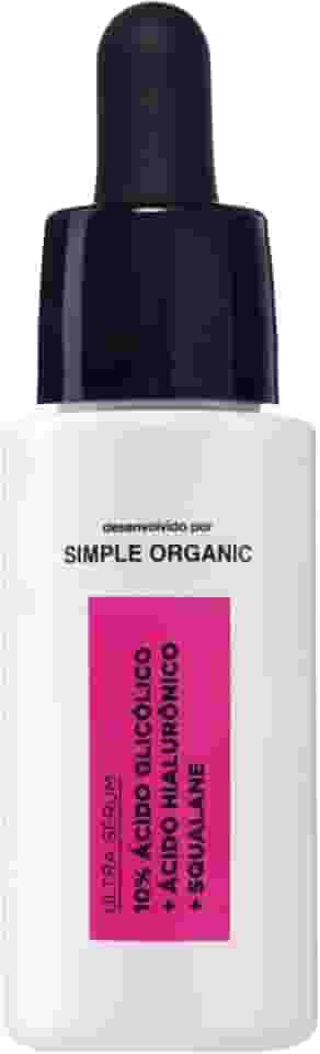 Ultra Sérum 10% Ácido Glicólico 30ml Simple Organic