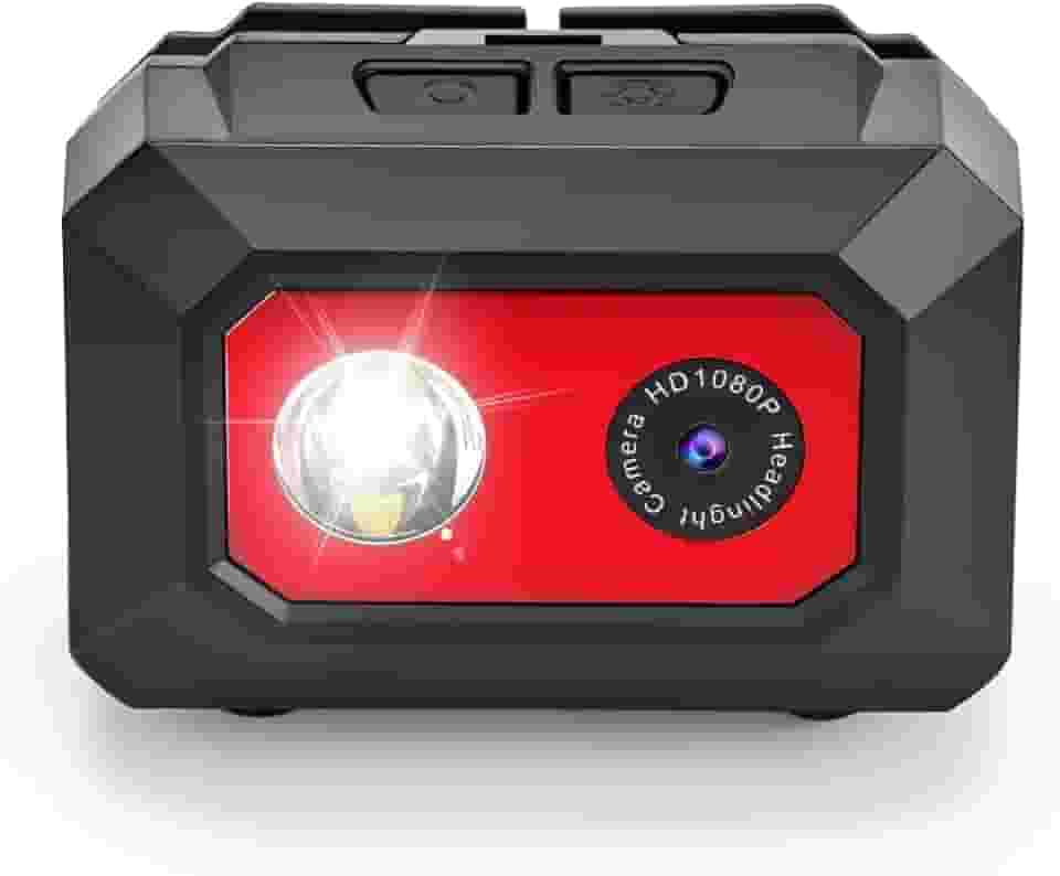 Camera de Ação, Câmera Filmadora Esportiva Hd 1080p Com Suporte Cabeça, Mini Câmeras Esportiva, Filmadora de Ação Montada com Ângulo de 120°, Câmera Esportiva Montada Cabeça