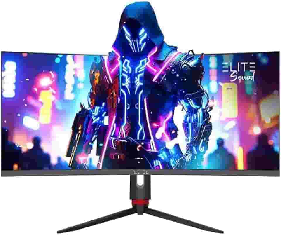 Monitor Gamer Hi Level Elite Curvo 34" ELED, 180Hz, 1ms, HDR, Freesync e G-sync, Preto - HL34R180C