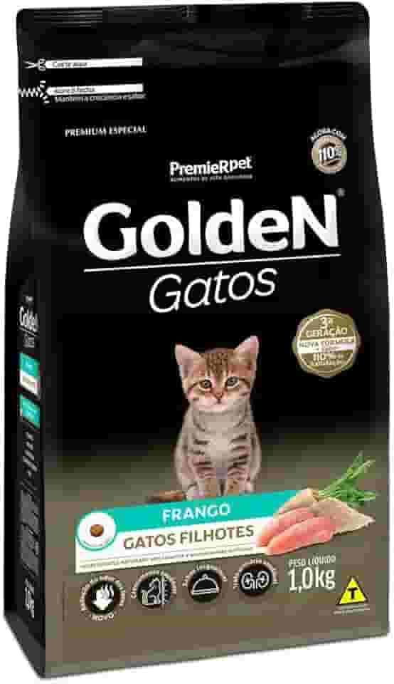 Ração Golden Gatos Filhotes Sabor Frango - 1kg Premier Pet Filhotes