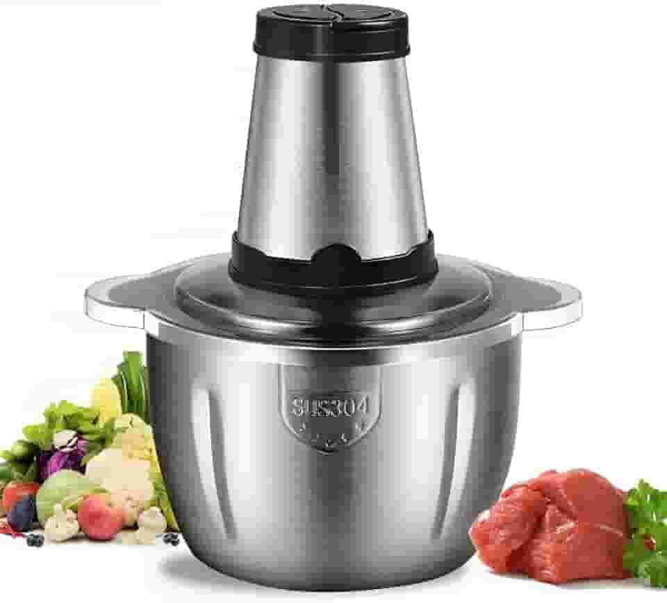 Processador De Alimentos De Carne Legumes Temperos Elétrico Motor Potente 850w Multiprocessador Aço Inox (110v)