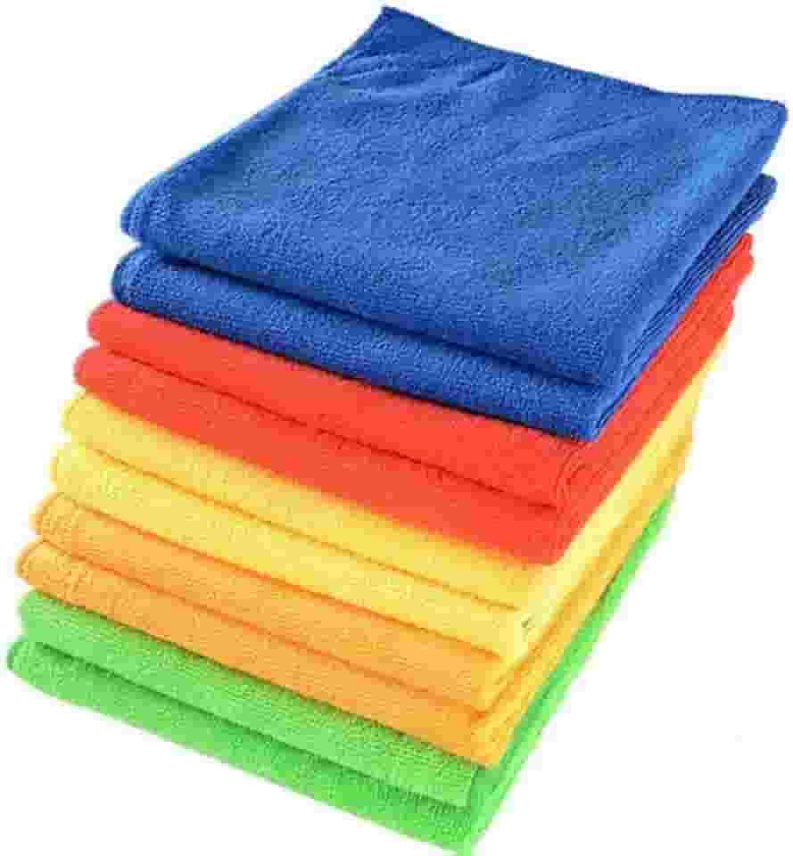 Kit 10 Pano de Microfibra Multiuso Mágico Para Limpeza Pia, Vidros e Automovel Anti-risco 30x30cm