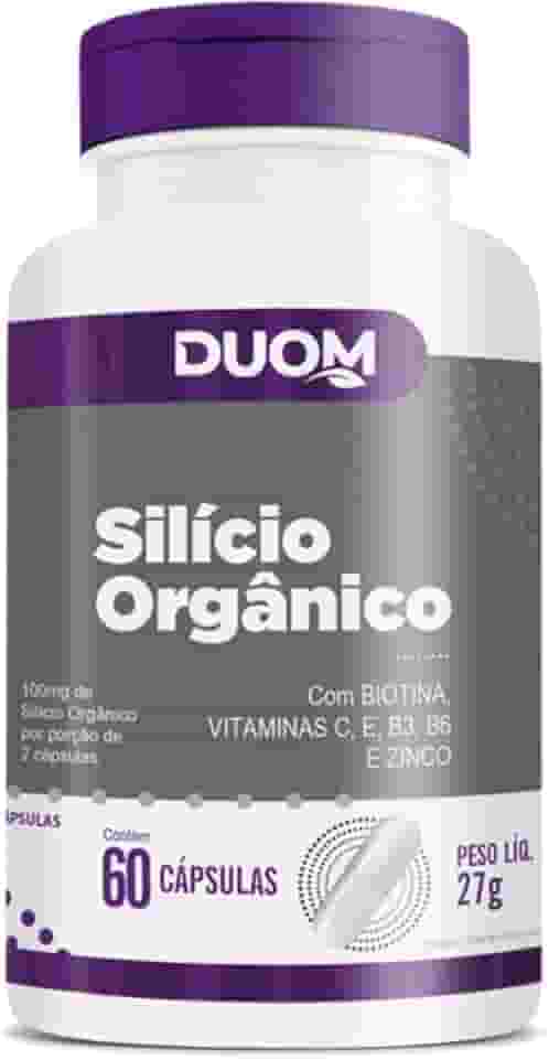 Silício Orgânico Biotina Vitaminas C E B3 B6 ZINCO 60cp Duom