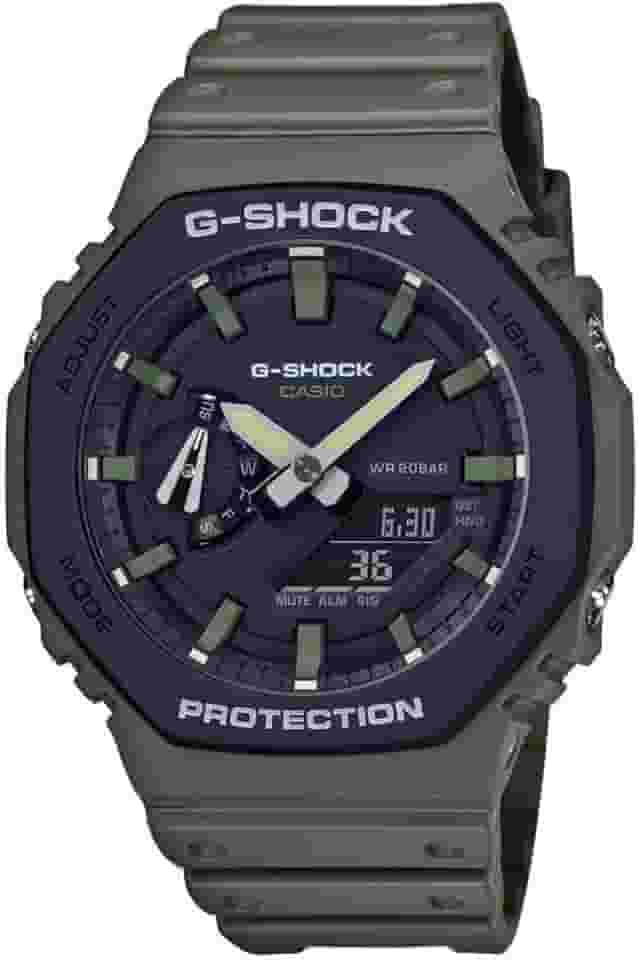 Relógio CASIO G-SHOCK masculino anadigi verde GA-2110SU-3ADR
