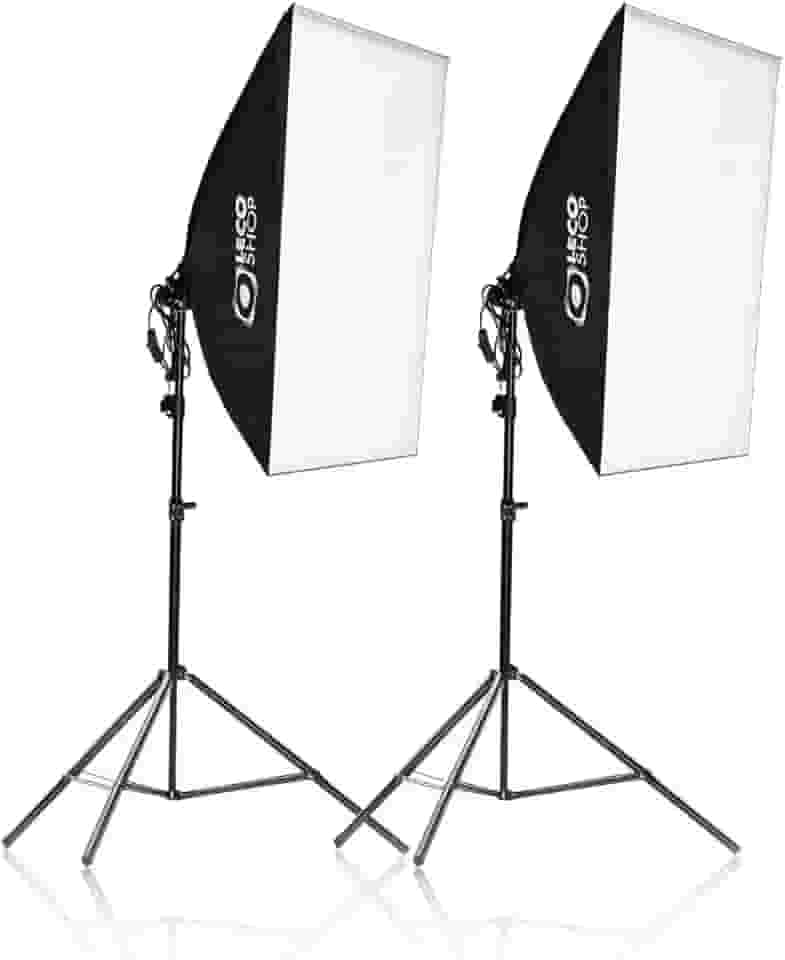 Kit Youtuber 2 Softbox 50 X 70 E27 Luz + 2 Tripés 2m