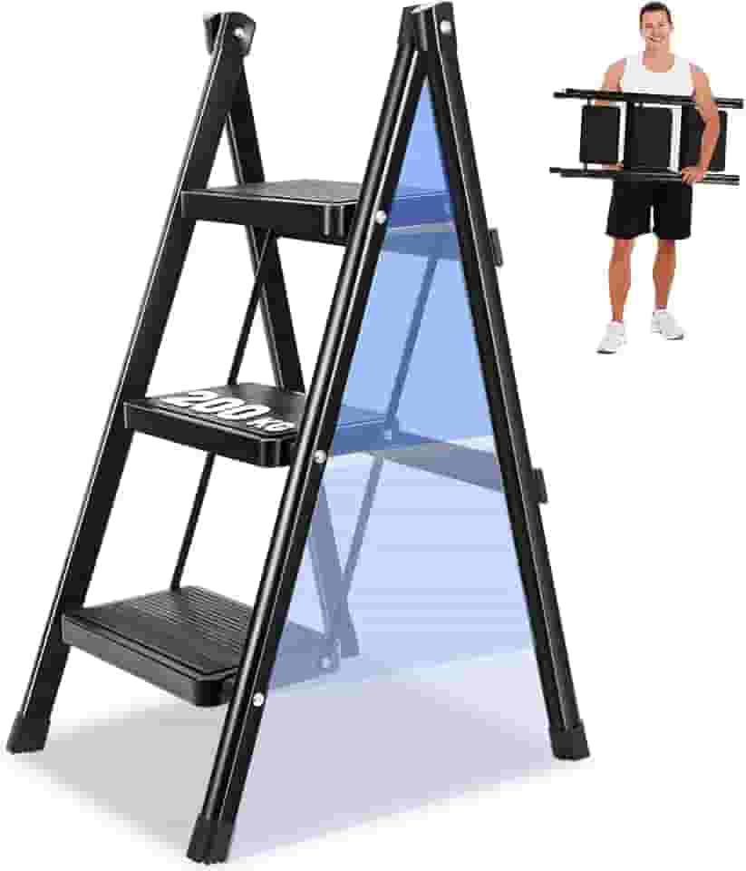 Escada 3 Degraus, Escada Aluminio 3 Degraus, Escada Dobravel Pequena