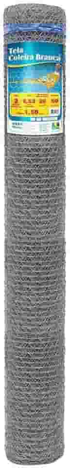 Tela metálica para galinheiro fio 18 BWG x 1,5 m rolo com 50 metros - Morlan