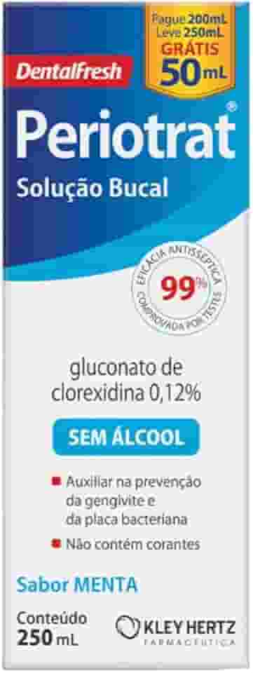 Solução Bucal Periotrat Sabor Menta Sem Álcool 250ml - Kley Hertz