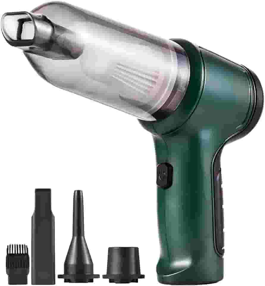 Aspirador de Pó Portátil Sem Fio 3 em 1, Recarregável USB, Mini Aspirador Automotivo e Doméstico para Carro, Casa e Escritório