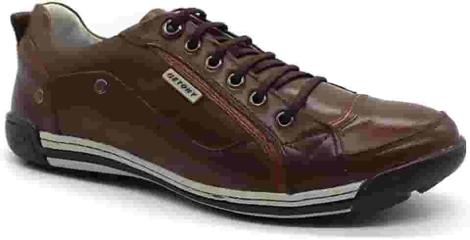 Sapatênis Masculino Couro Legítimo Venice Palmilha de Gel Conforto 5805