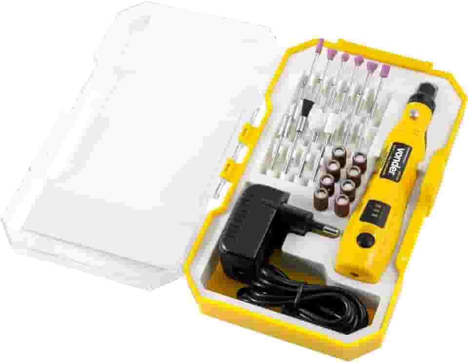 Vonder, Microrretífica A Bateria 3,6 V, Bivolt, Com 24 Acessórios, Mbv 036.
