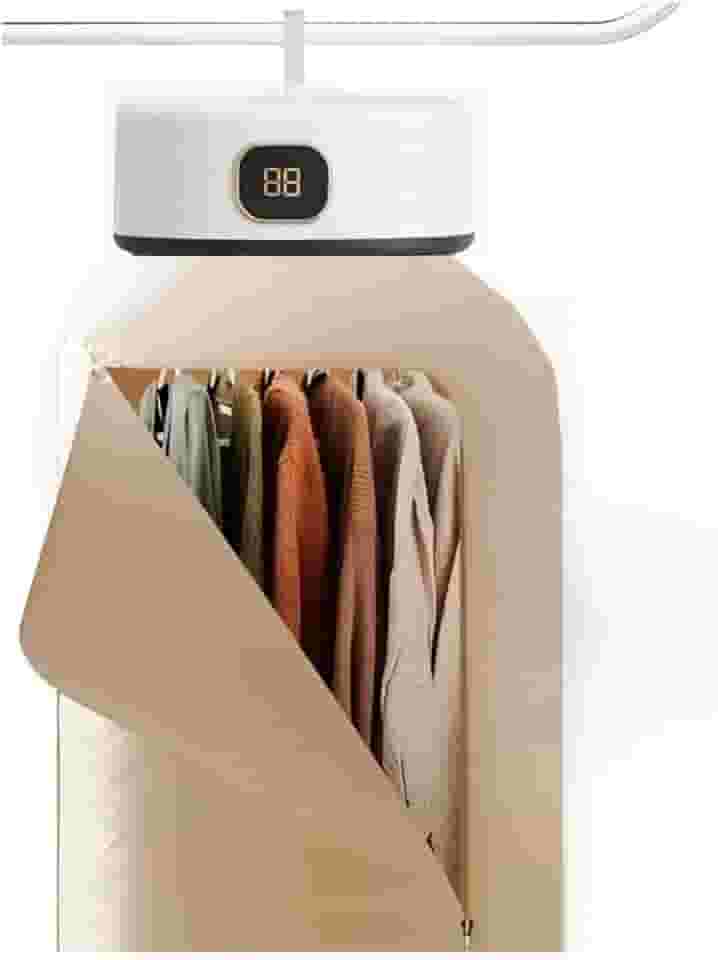Secadora de Roupas Portátil Mini, Secador Suspenso Elétrico para Parede com Cortina(110v)