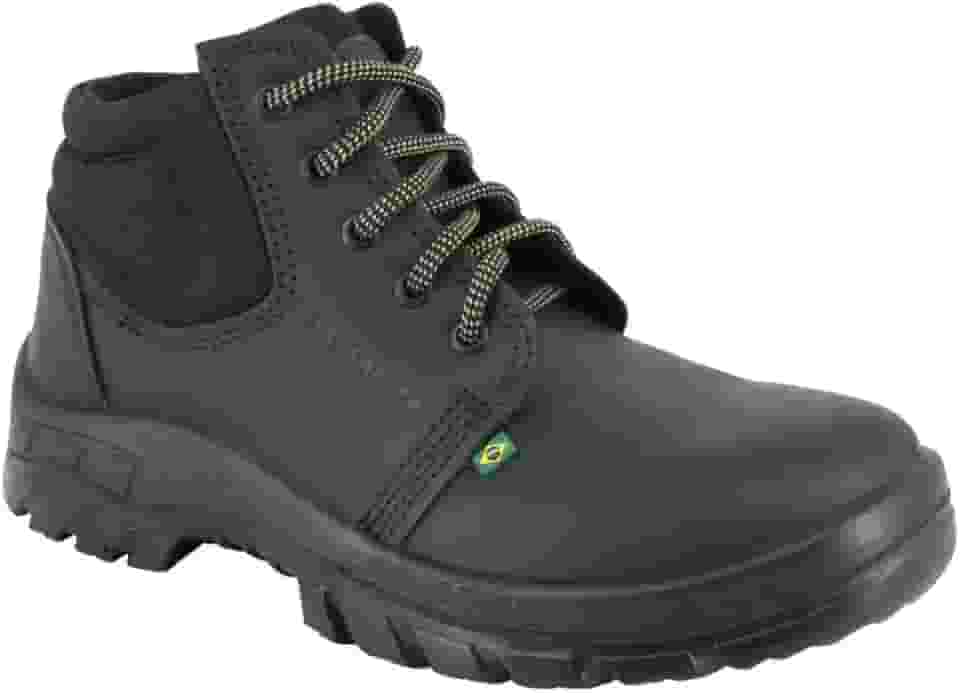 BOTA DE SEGURANÇA ECOSAFETY PS139-AP BICO DE PVC COURO LATEGO PRETO C.A 40677 Tamanho:40