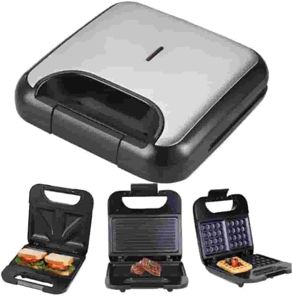 Maquina 3 Em 1 Waffle Grill Sanduicheiras 110v e 220v(110v)
