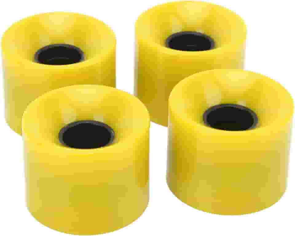 Rodas de skate, 60 mm x 45 mm, conjunto de 4 rodas longboard de poliuretano, para pranchas de surfe terrestre, prancha de banana, tábua de peixe pequeno, madeira azul